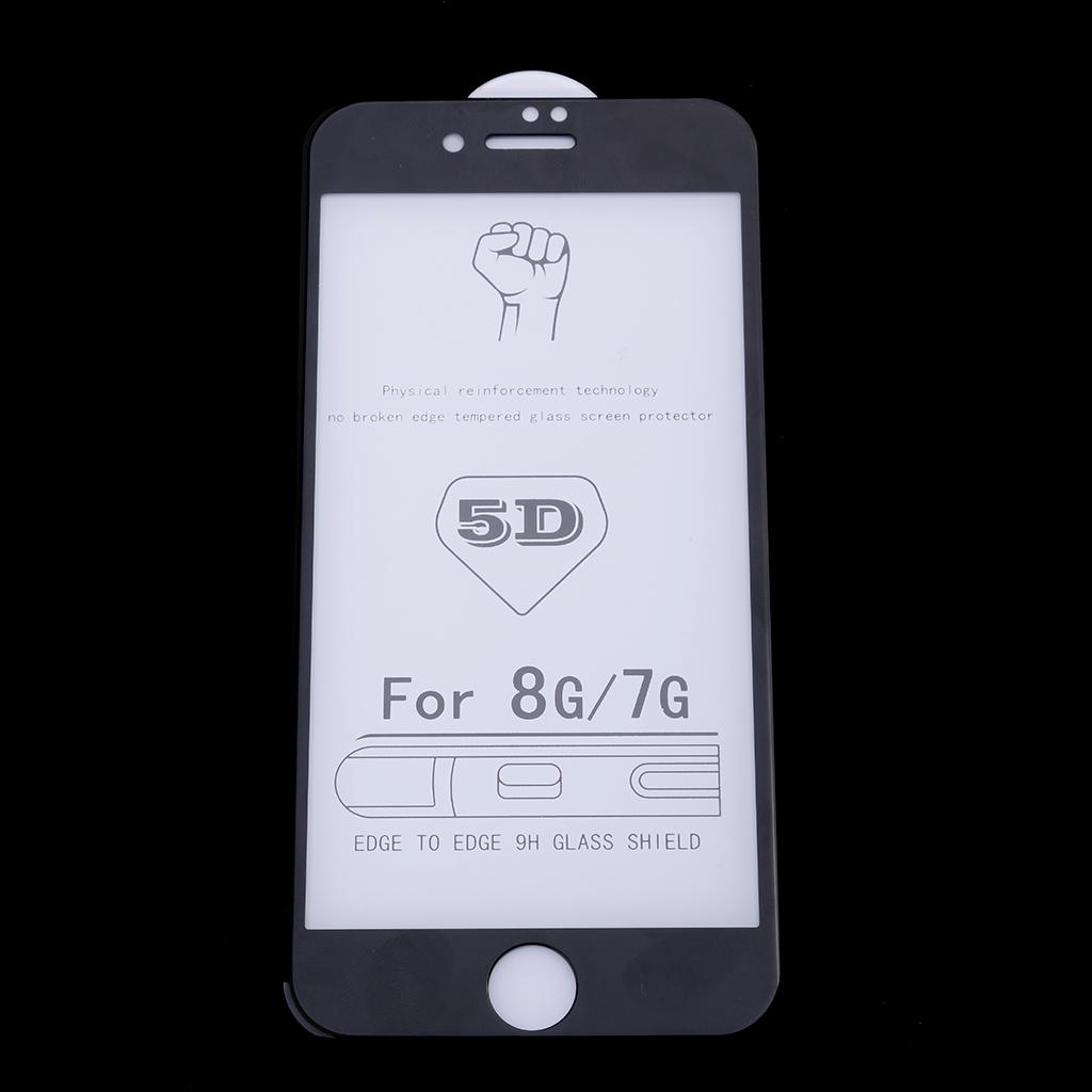 5D Curved Tempered Glass Screen Protector Full Coverage for iPhone 7 8