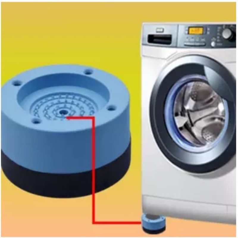 Combo 4 Chân Đế Máy Giặt Chắc Chắn, Miếng Đệm Cao Su Lót Chân Máy Giặt, Tủ Lạnh Chống Di Chuyển, Chống Ồn, Chống Rung, An Toàn  - HENRYSA
