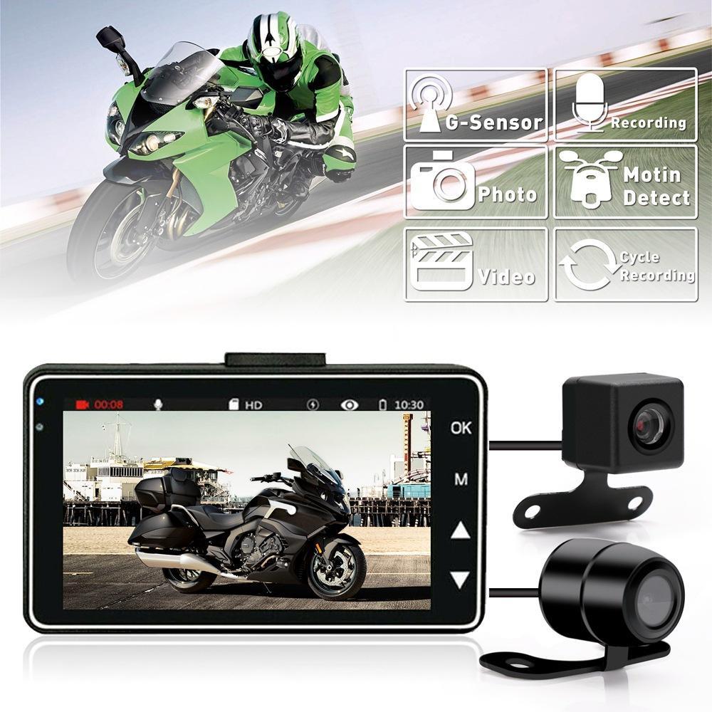 Camera hành trình xe máy có màn hình rời 3inch DVR 1080P HD