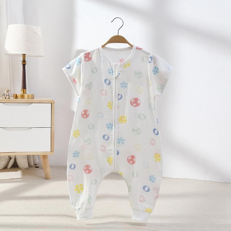 Túi Ngủ Cho Bé Dây Kéo Ngủ Bao Cho Trẻ Em Bộ Đồ Ngủ Jumpsuit Cotton Chia Chân Đồ Ngủ Hoạt Hình Trẻ Tập Đi Trẻ Em Slaapzak