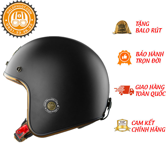 Mũ Bảo Hiểm 3/4 Đầu Royal M20C