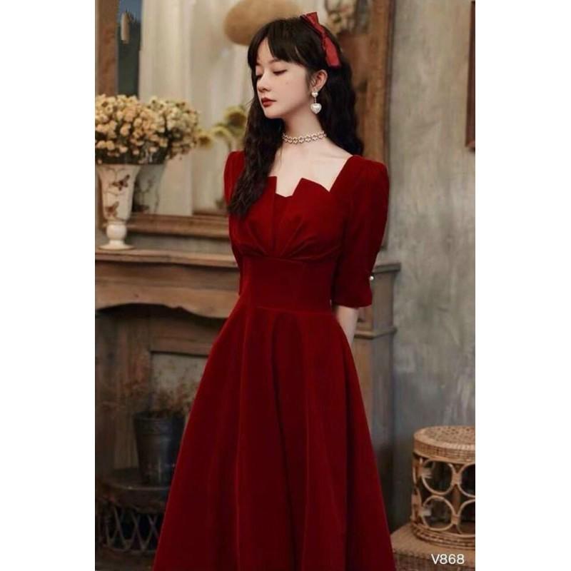 Đầm xếp ly ngực tay lỡ