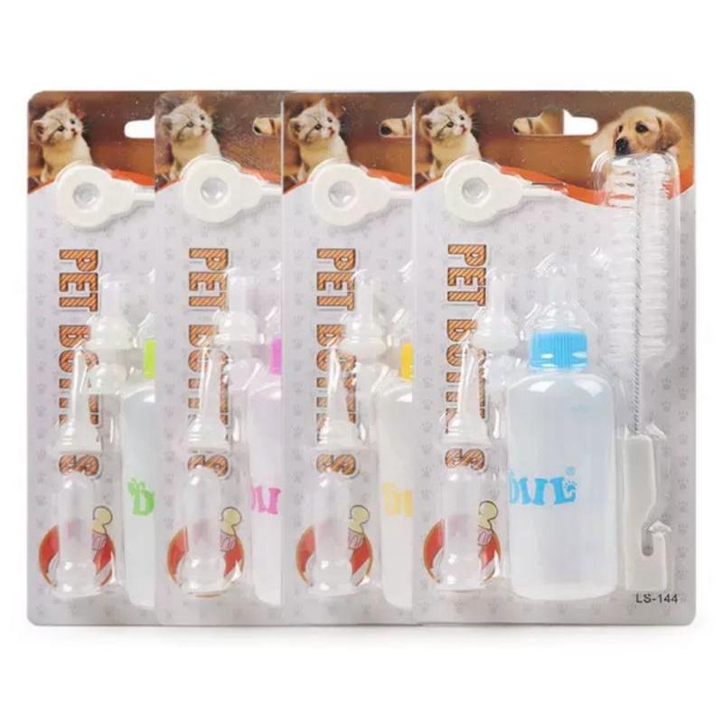 Bình sữa, bình ti, bình bú sữa nhiều núm ti cho chó mèo con, sơ sinh, 150ml, nhựa an toàn