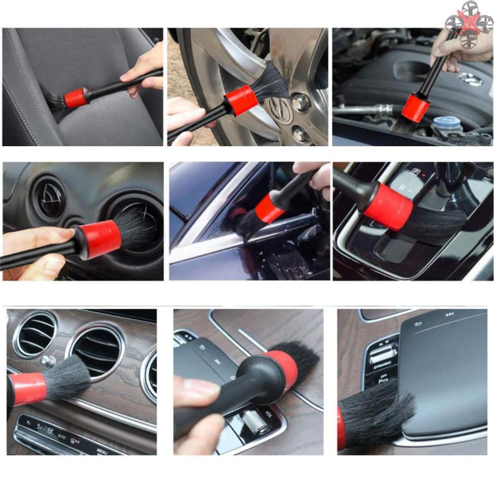 Set 10 Cọ Vệ Sinh Máy Điều Hòa Xe Hơi Kèm 2 Bàn Chải