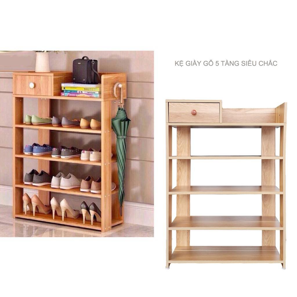 Kệ để giày dép gỗ 5 tầng cao cấp