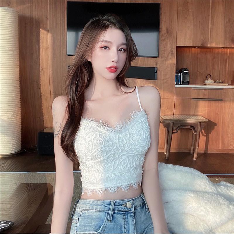 Áo Bra Ren Nữ Crotop Siêu Hot Chun Lưng 1717
