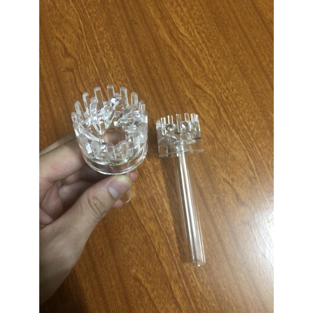 Đầu lọc váng xoay cho In out thủy tinh Inox P12 và F16 - Lọc váng Acrylic siêu đẹp