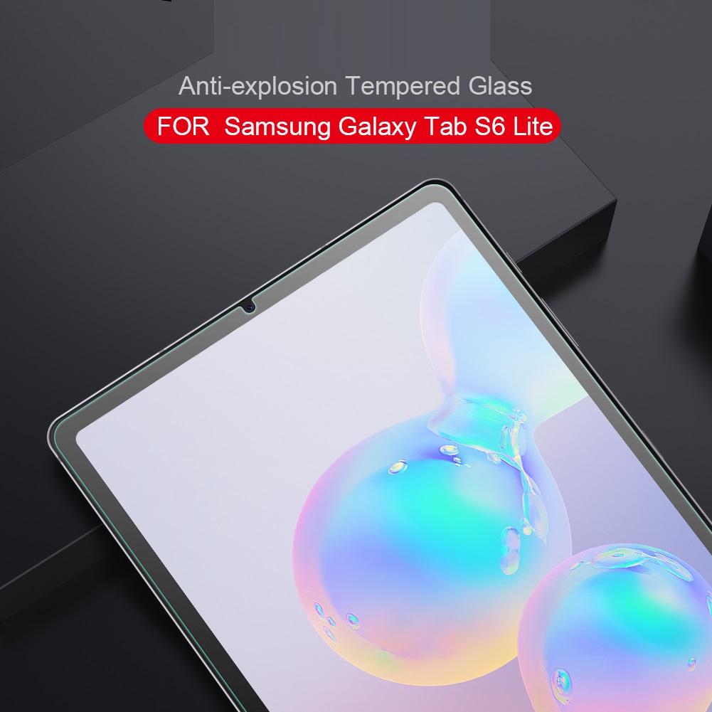 Tấm dán màn hình kính cường lực cho Samsung Tab S6, Tab S6 lite Chính Hãng Glass Pro độ cứng 9H - Hàng chính hãng