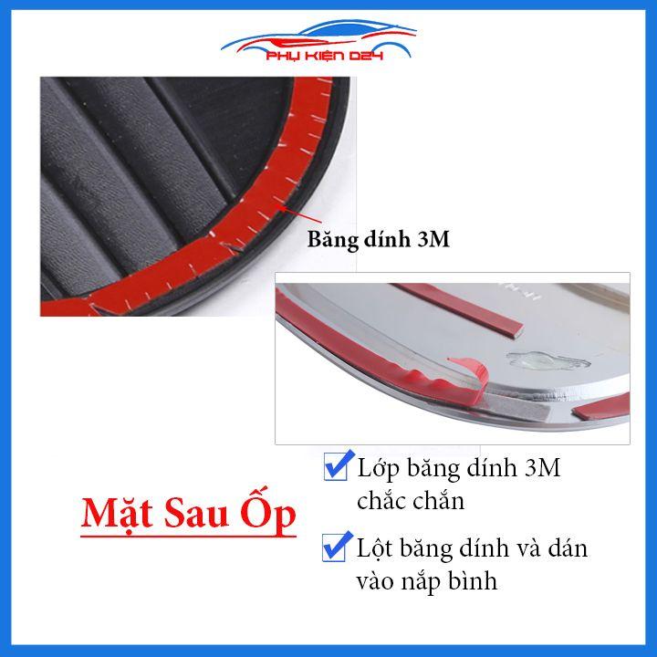 Ốp nắp bình xăng Peugeot 3008 mạ crom chống trầy trang trí ô tô