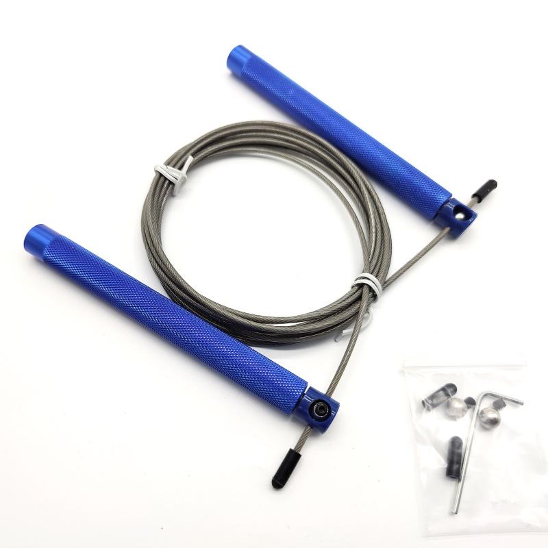 Kim Loại Nhảy Bỏ Qua Dây Thép Pvc 2.5Mm Đơn Giản Keepfit Crossfit Thể Dục Nhảy Bỏ Qua Bóng Bay Có Trọng Số Crossrope Vòng/Phút