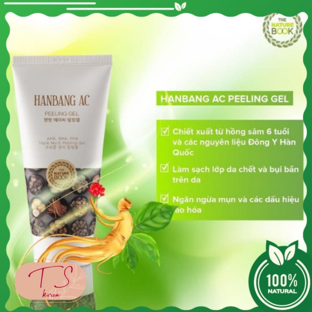 Tẩy da chết sạch mụn Đông Y The Nature Book Hanbang AC Peeling Gel 120ml