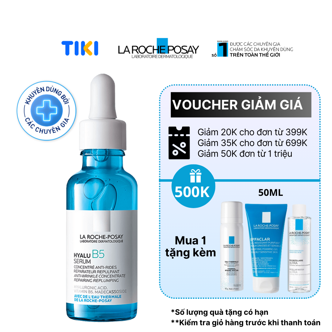 Dưỡng chất chuyên sâu giúp hỗ trợ quá trình tái tạo da La Roche-Posay Hyalu B5 Serum 30ml