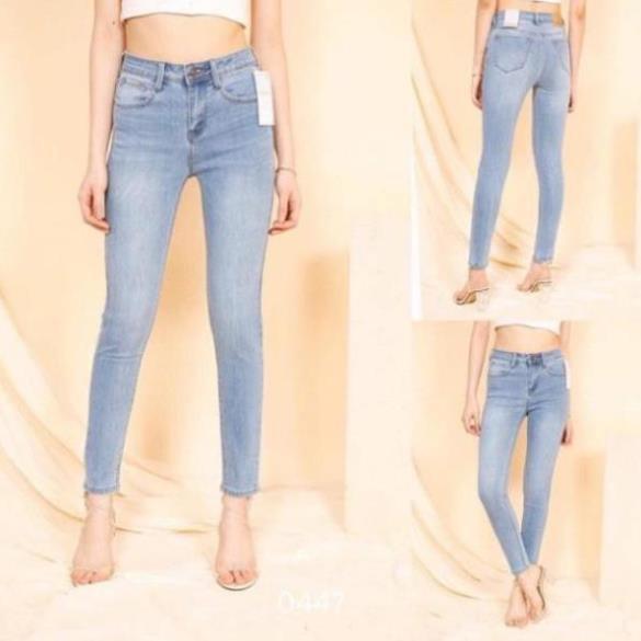 Quần jeans nữ VNXK cao cấp dáng skin