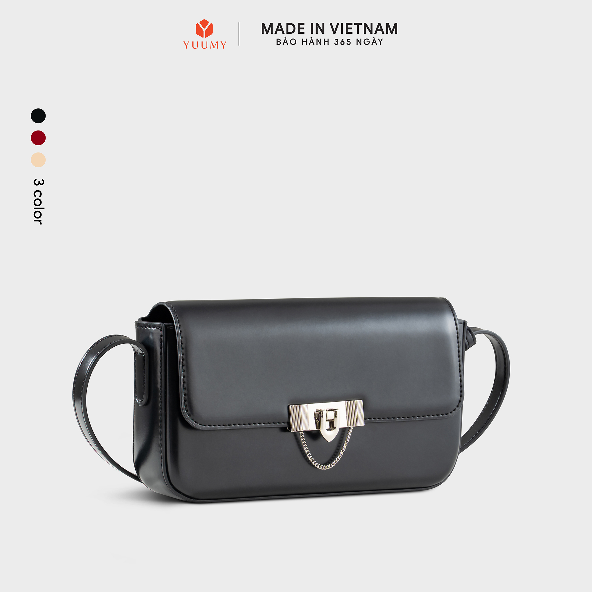 Túi Yuumy ( Thời trang nữ dáng hộp hiện đại size 22 - Túi đeo chéo da Smooth YN298 )