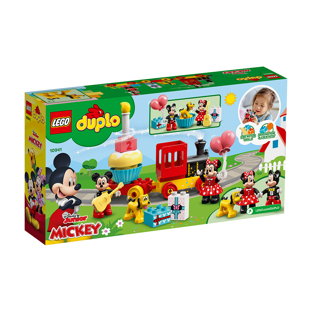 Đồ Chơi LEGO Duplo Đoàn Tàu Sinh Nhật Của Mickey &amp; Minnie 10941  Cho Bé Trên 2 Tuổi