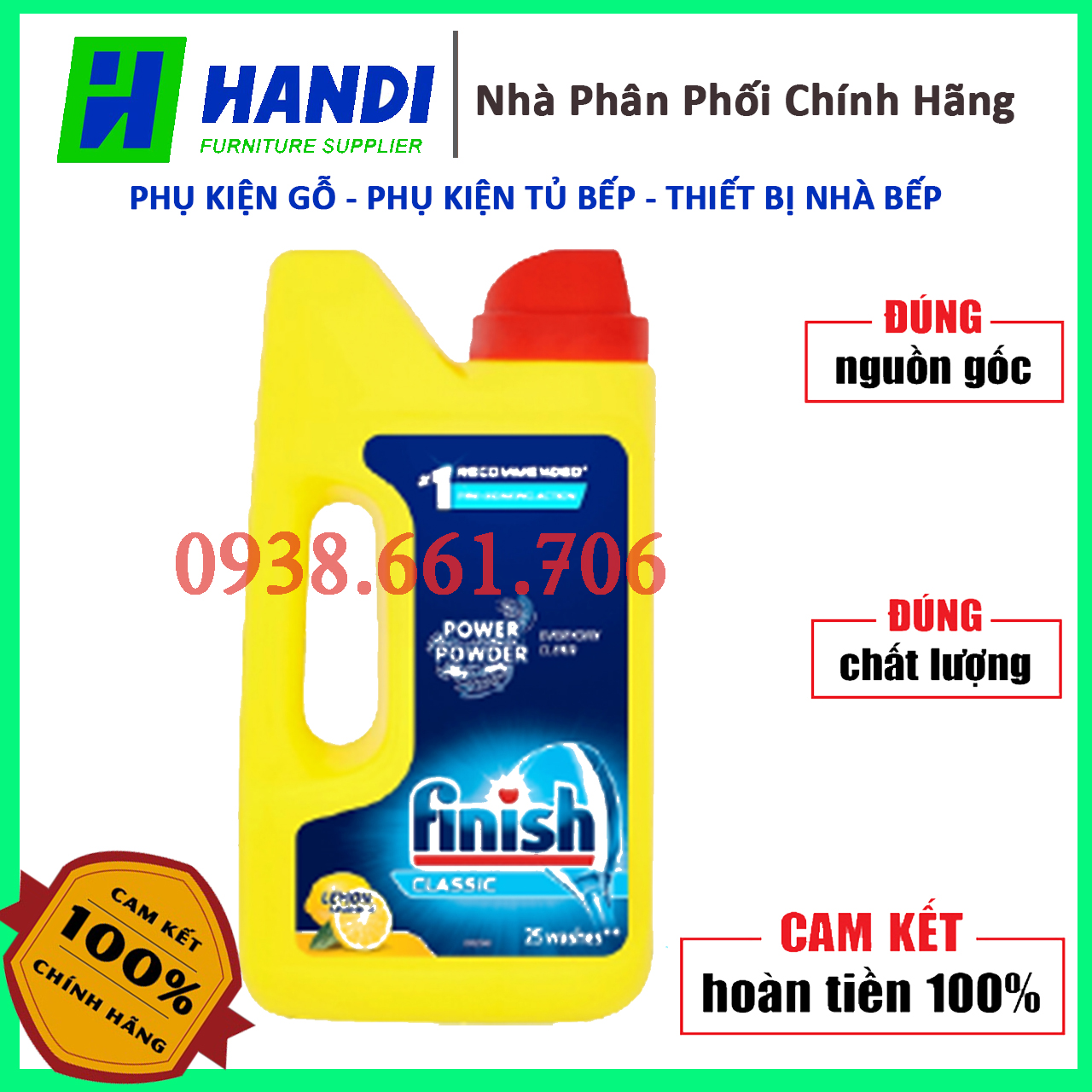 Bột Rửa Chén Bát Hương Chanh chai 1 kg