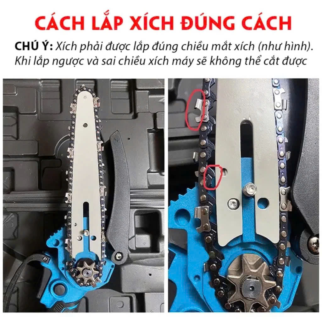 Máy Cưa Pin Cầm Tay 6 Inch 3000W mini Cao Câp cưa Gỗ Tỉa Cây Cảnh Khai Thác Vườn Tiện Dụng Loại Tốt