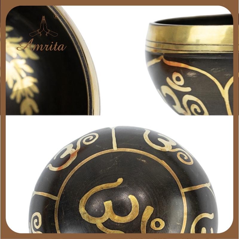 Chuông xoay Tây Tạng hoạ tiết cây trường sinh trường thọ Chuông xoay Tây Tạng - Singing Bowl - Chuông bát xoay
