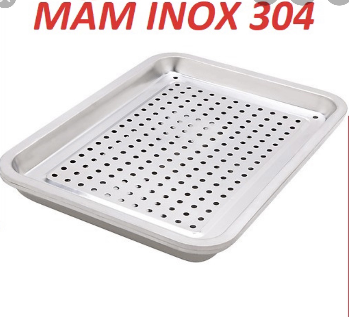 KHAY ÚP LY INOX 304 CÓ LỖ ĐỦ SIZE