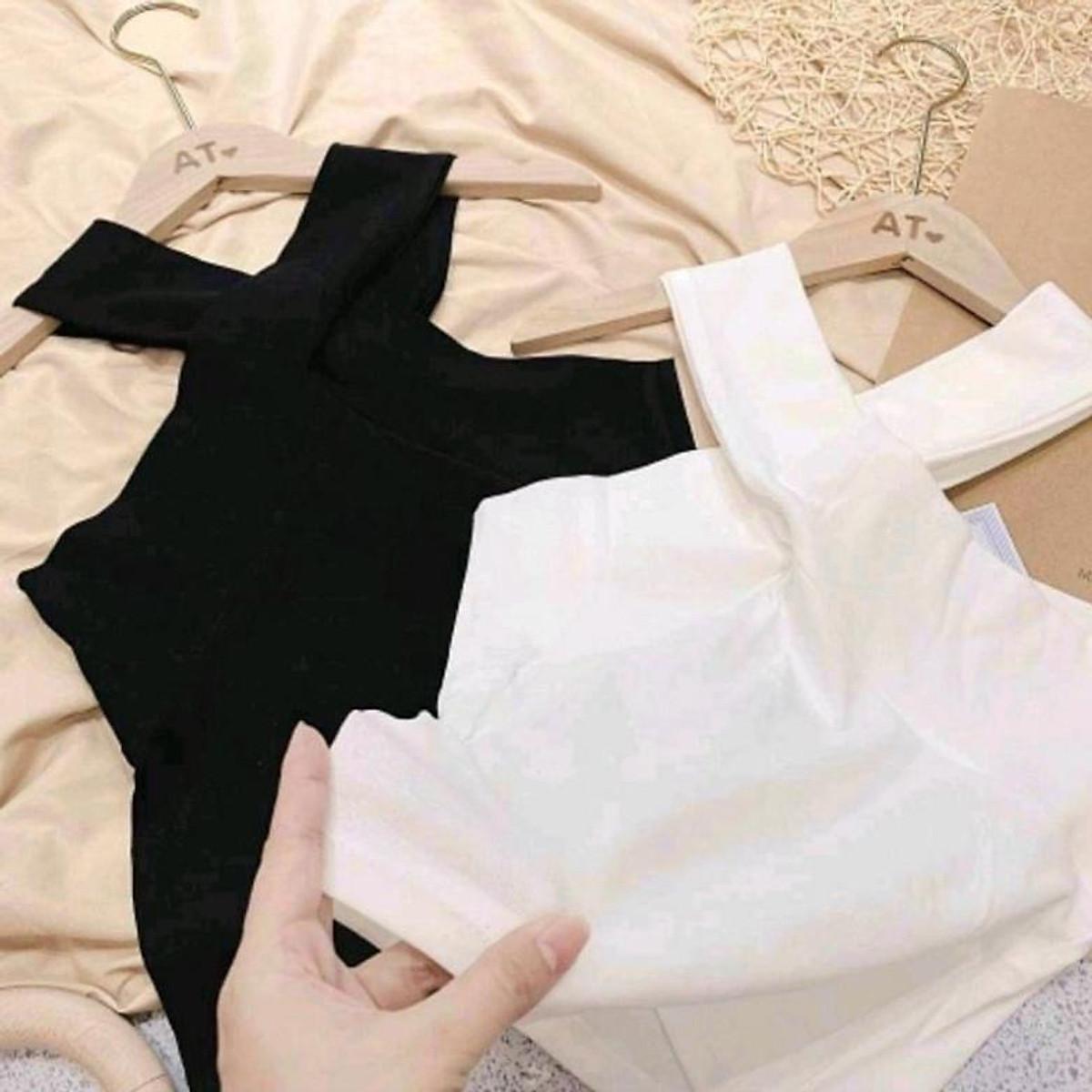 Áo 2 dây kiểu nữ mặc được 2 kiểu chất zip hàng đẹp co giãn A70 coco land sang chảnh. trendy hot girl aloha