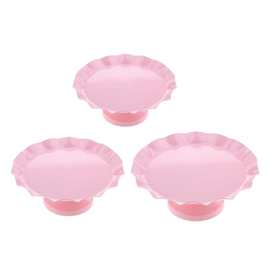 Cake Pan Dessert Table Iron Cake Stand Pink S