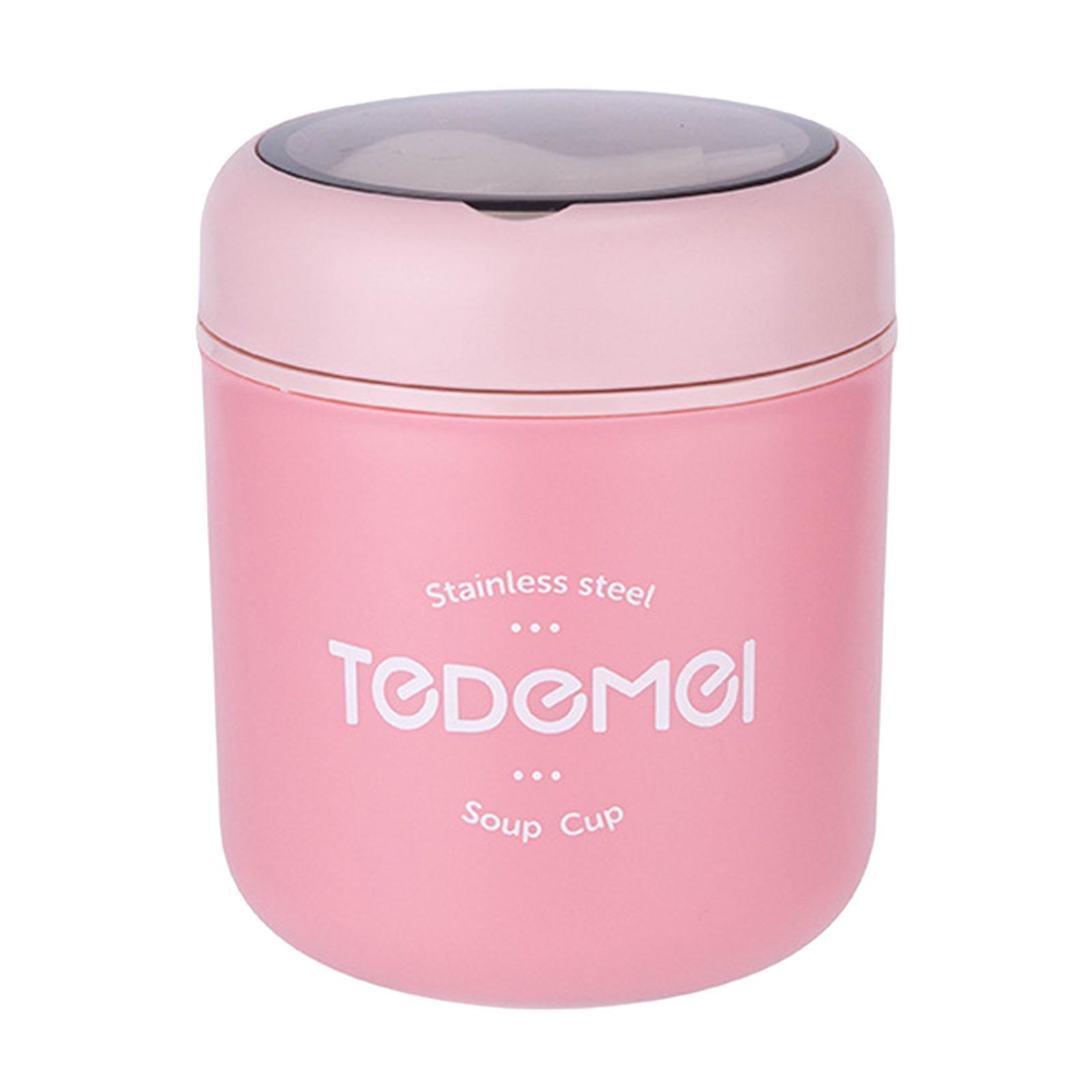 Stainless Steel Thermal Cup Portable Insulated Porridge Lunch Box Food Jar