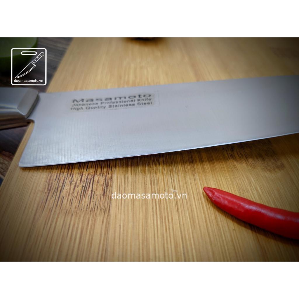 Dao Thái Đa Năng Cán Gỗ Masamoto Santoku - MK301