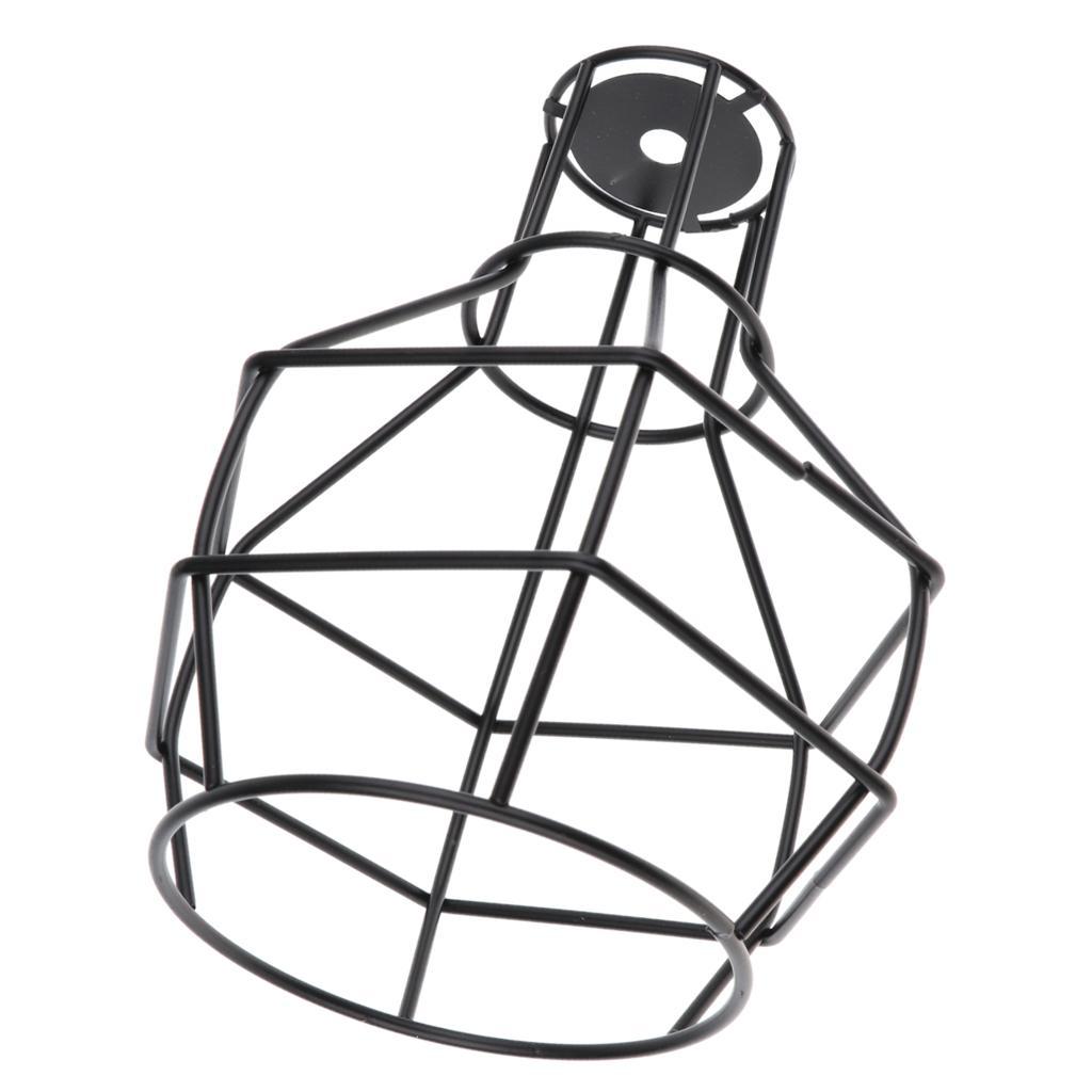 3 pcs Retro Iron Wire Cage Hanging Lamp Shade Pendant Light Chandelier Shade