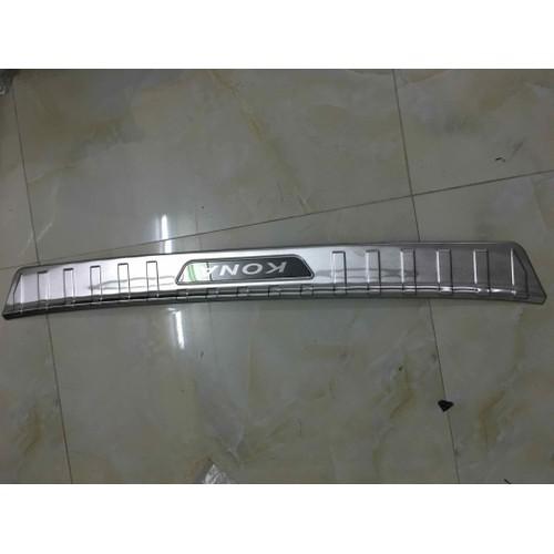 Chống trầy cốp xe KONA 2018 2019 2020 2021-Mẫu inox