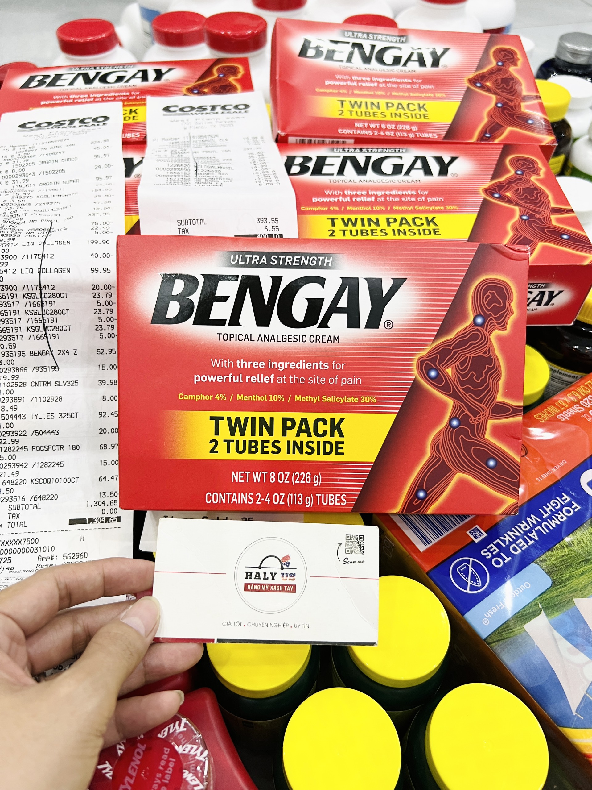 Kem xoa bóp giảm đau BENGAY Ultra Strength 113g x 2tuýp của Mỹ