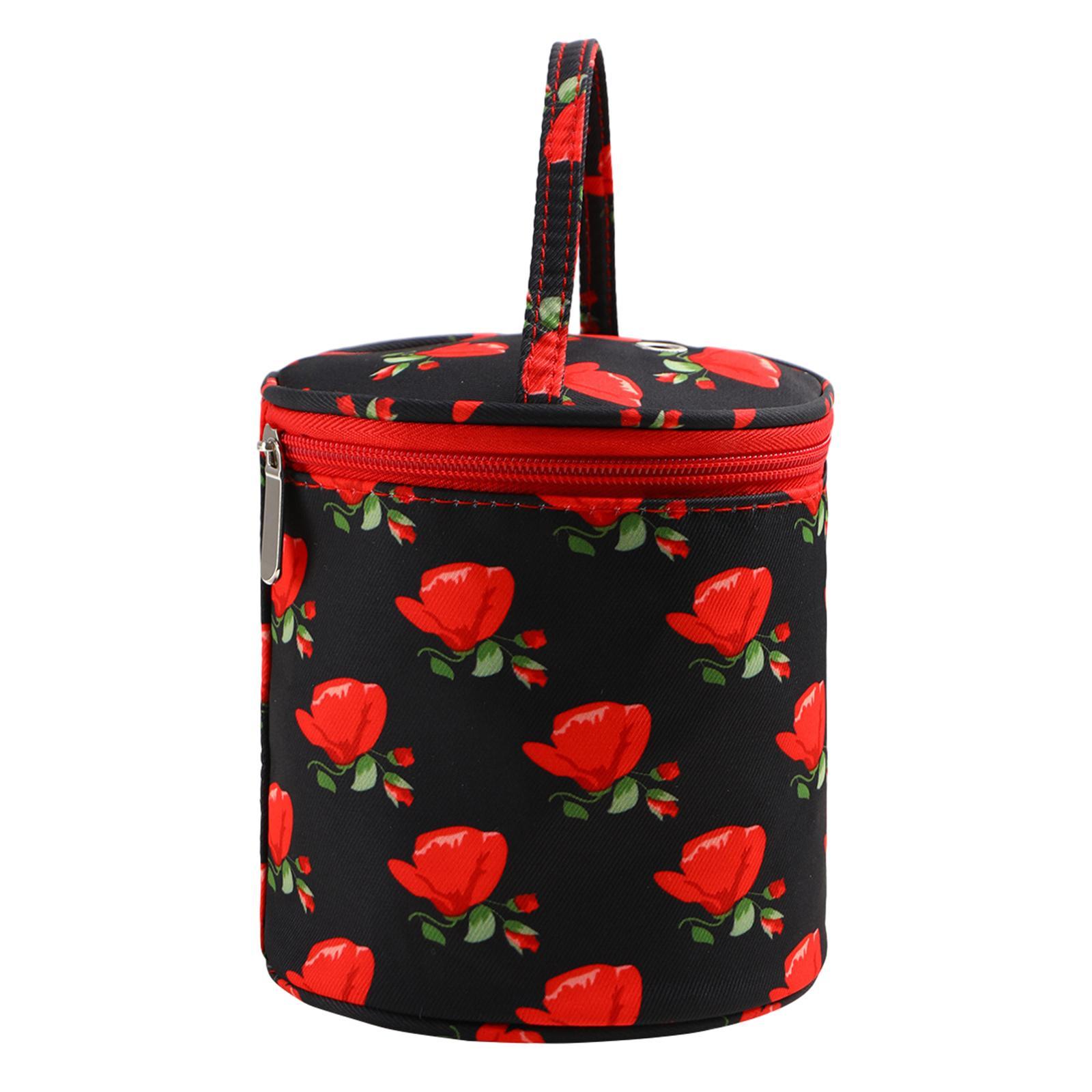 Yarn Case Knitting Bag Zippered Traveling Case Carrying Case Small Organizer