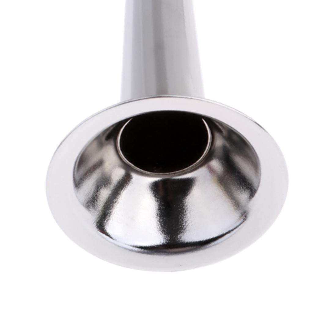 Bike Cycling Air Horn Hooter Bell Straight Horn Squeeze Rubber Bulb Silver