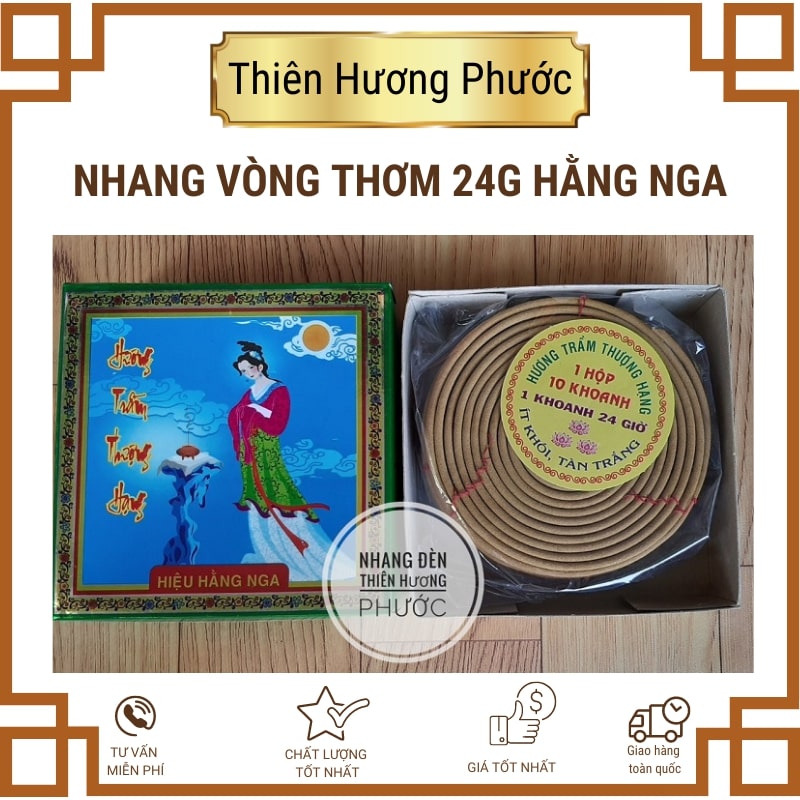 Nhang vòng khoanh thơm 24g TT 10 vòng