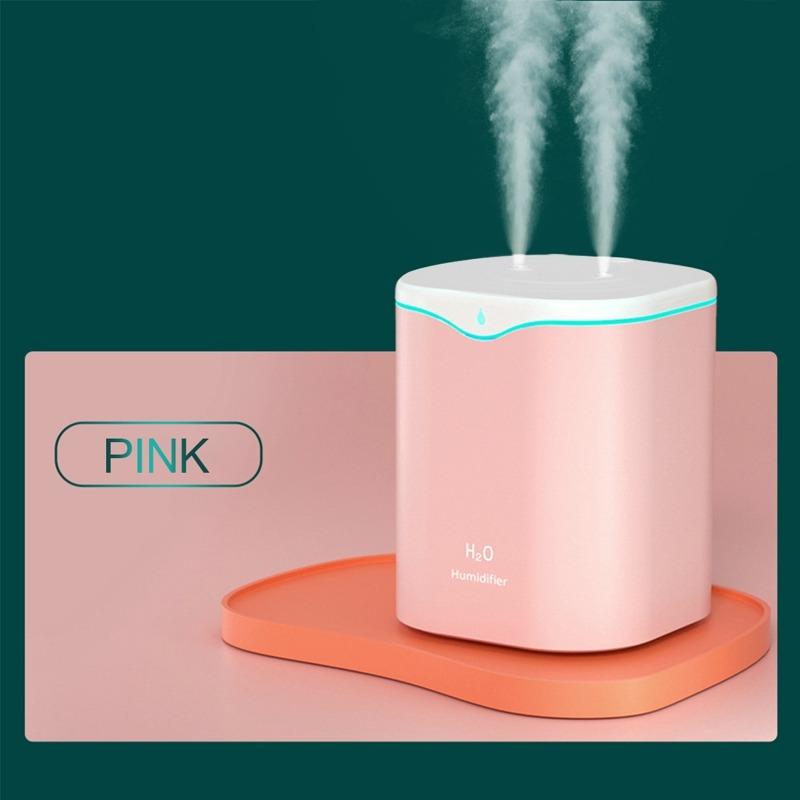 2000ML USB Máy Tạo Độ Ẩm Không Khí Đôi Cổng Xịt Tinh Máy Khuếch Tán Tinh Dầu Mát Sương Phun Sương Tạo Ẩm Hình Ếch Con Cho Nhà Văn Phòng