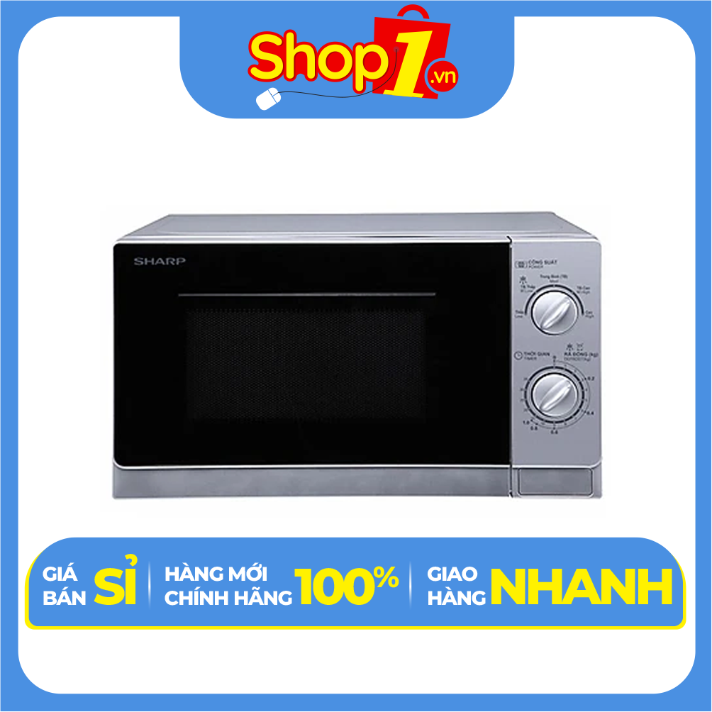 Lò Vi Sóng Sharp R-202VN-S (20L) - Bạc - Hàng chính hãng