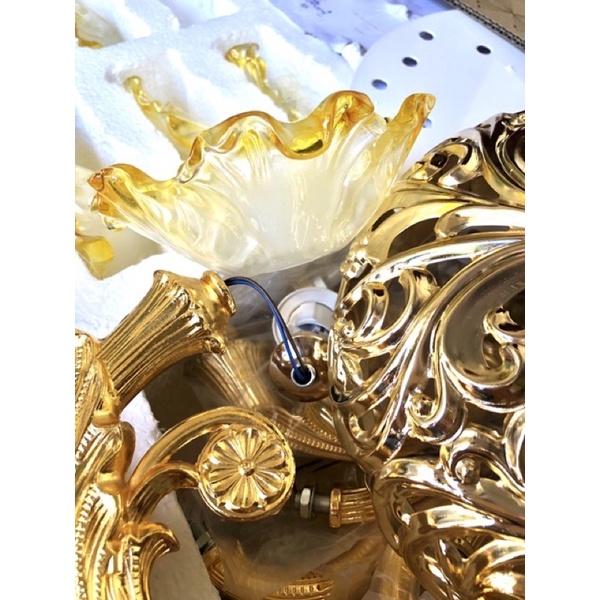 -Đèn Chùm 15 tay phong cách châu âu hiện đại