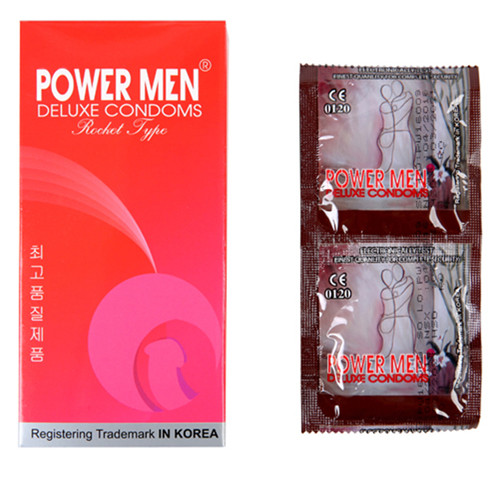 Bao cao su Powermen Rocket hạt nổi hộp 12 cái