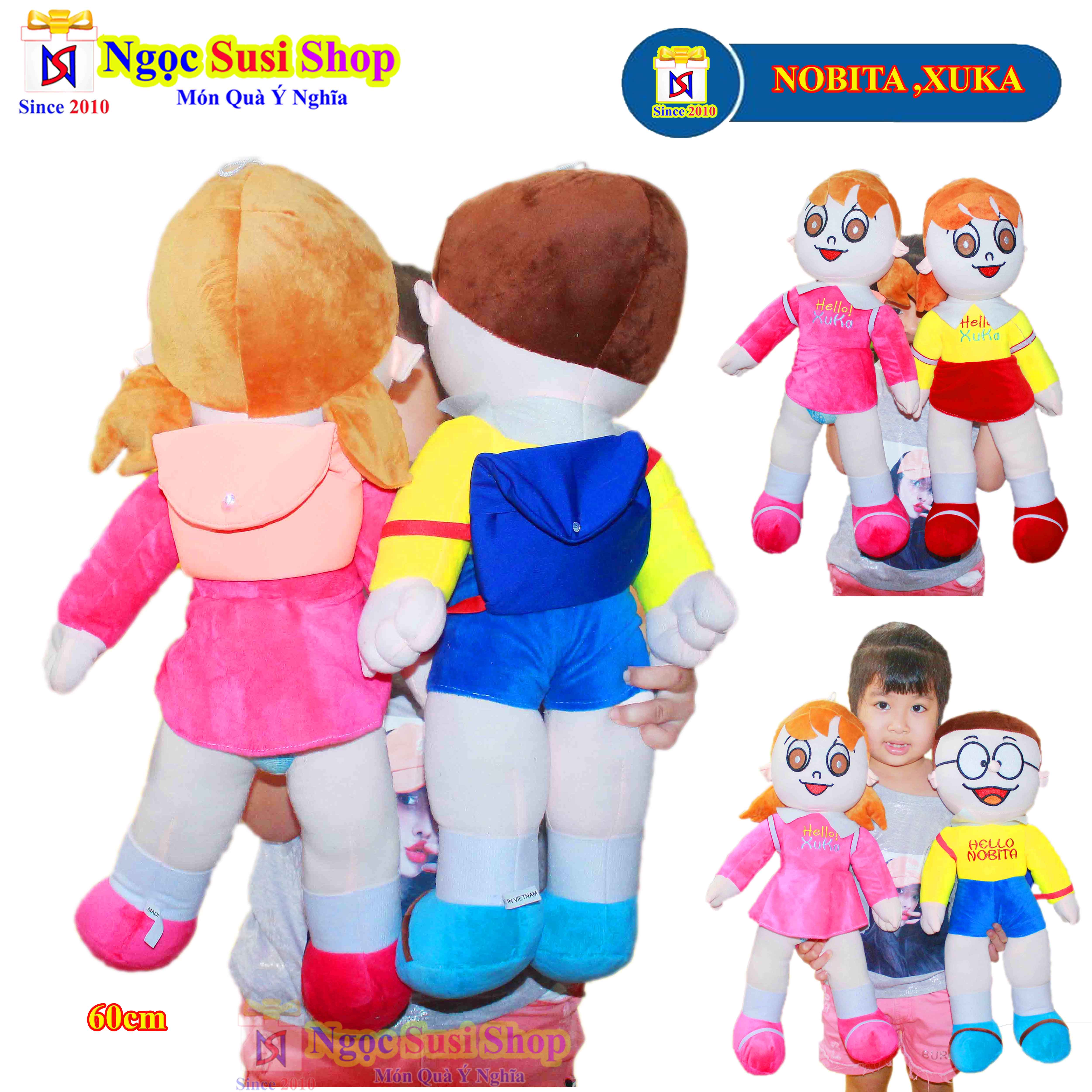 THÚ NHỒI BÔNG NOBITA XUKA SIÊU CƯNG CHO BÉ - GẤU BÔNG CHO BÉ