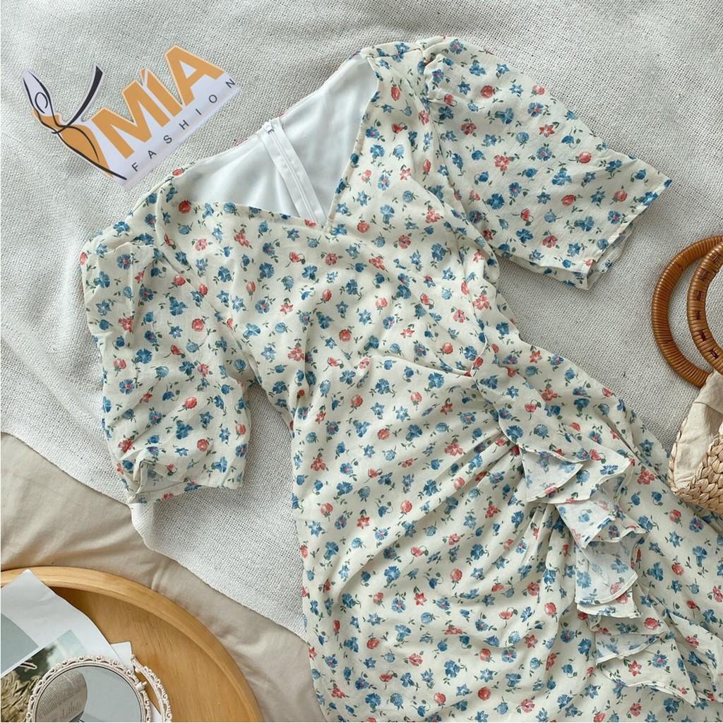 ĐẦM HOA ĐẮP CHÉO NHÚN BÈO TRẮNG - DA2265