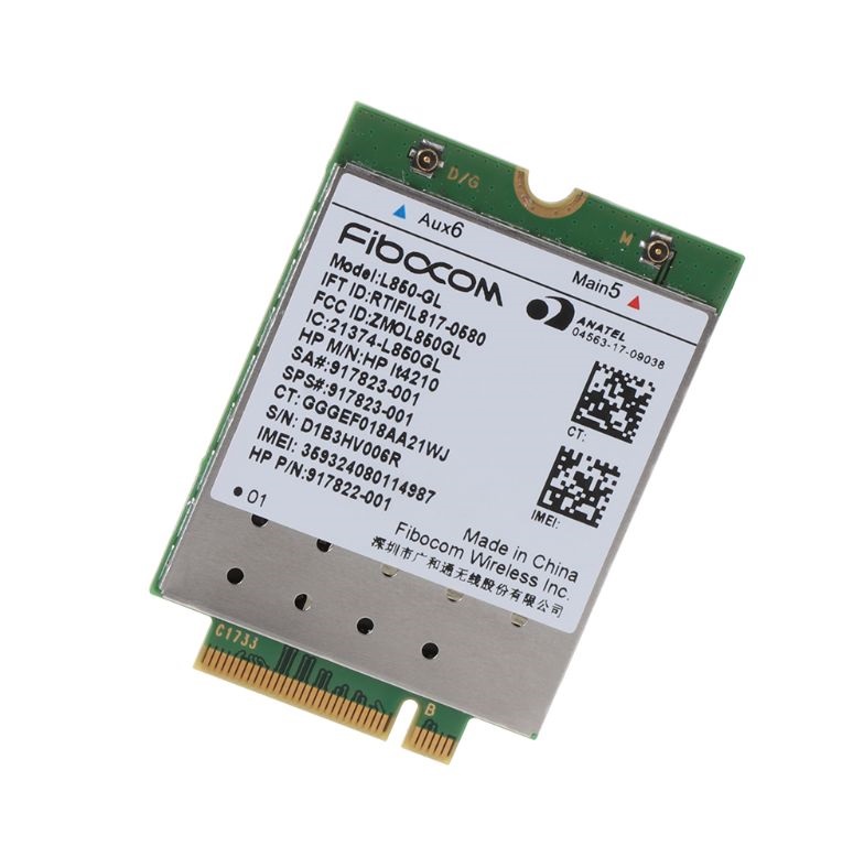 Card WWAN 4G Fibocom L850-GL HP lt4210 (HP XMM7360) - dùng cho HP Probook 430 G5, 440 G5, 450 G5, 1030 g3, 840 G5 - Hàng chính hãng