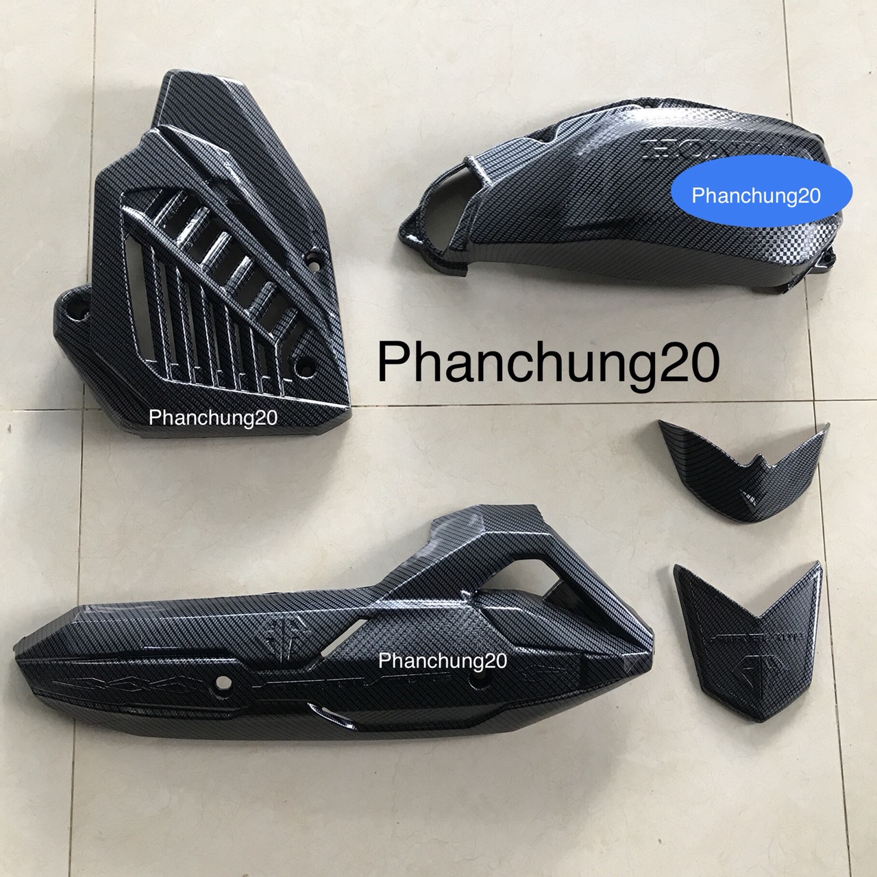 COMBO ỐP PHỤ KIỆN TRANG TRÍ DÙNG CHO ĐỜI XE AB 2016 2017 2018 2019 CACBON