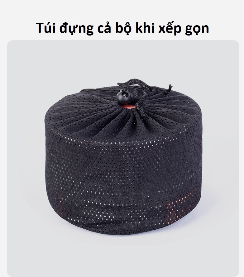 Bộ nồi nấu ăn cắm trại dã ngoại du lịch xếp gọn SK066