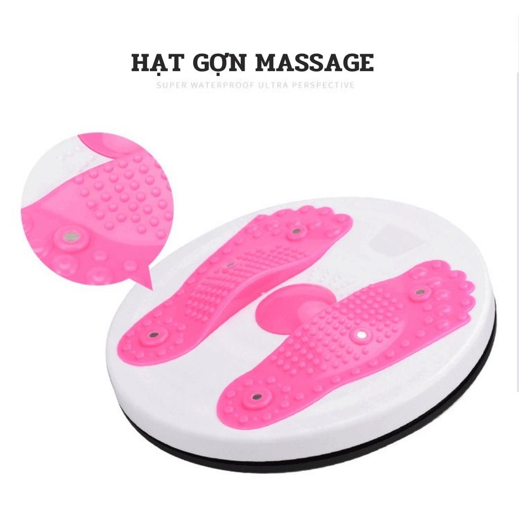 Đĩa Xoay Eo Giảm Mỡ Bụng Xoay 360 Độ Tập Cơ Bụng Eo Thon Giảm Cân Hạt Massage Bàn Chân Cực Tốt