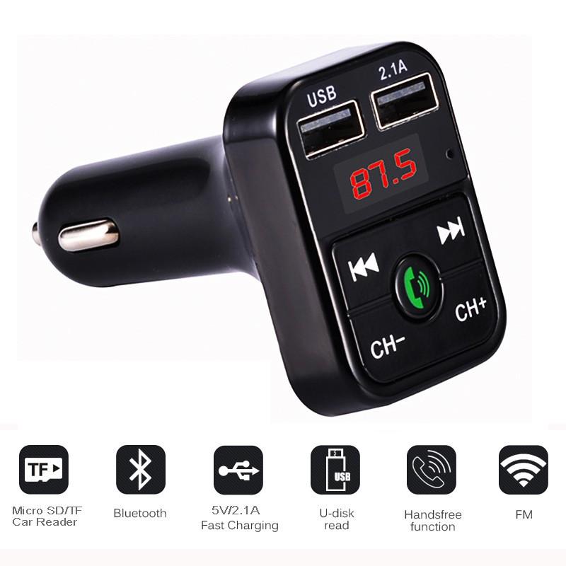Tẩu sạc ô tô kiêm nghe nhạc MP3, kết nối điện thoại qua bluetooth, kết nối dàn âm thanh trên xe qua sóng FM