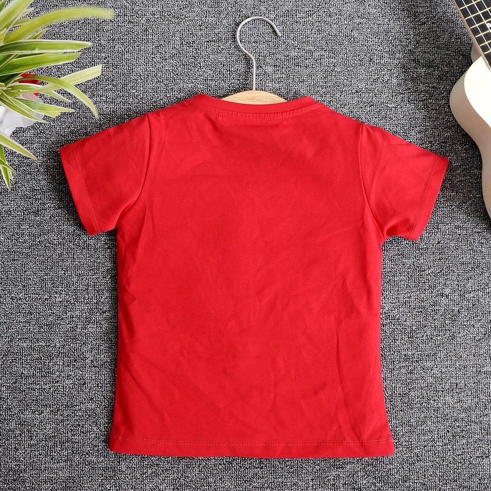 Áo Thun Màu Đỏ Tươi Tắn Đủ Size Cho Cả Gia Đình