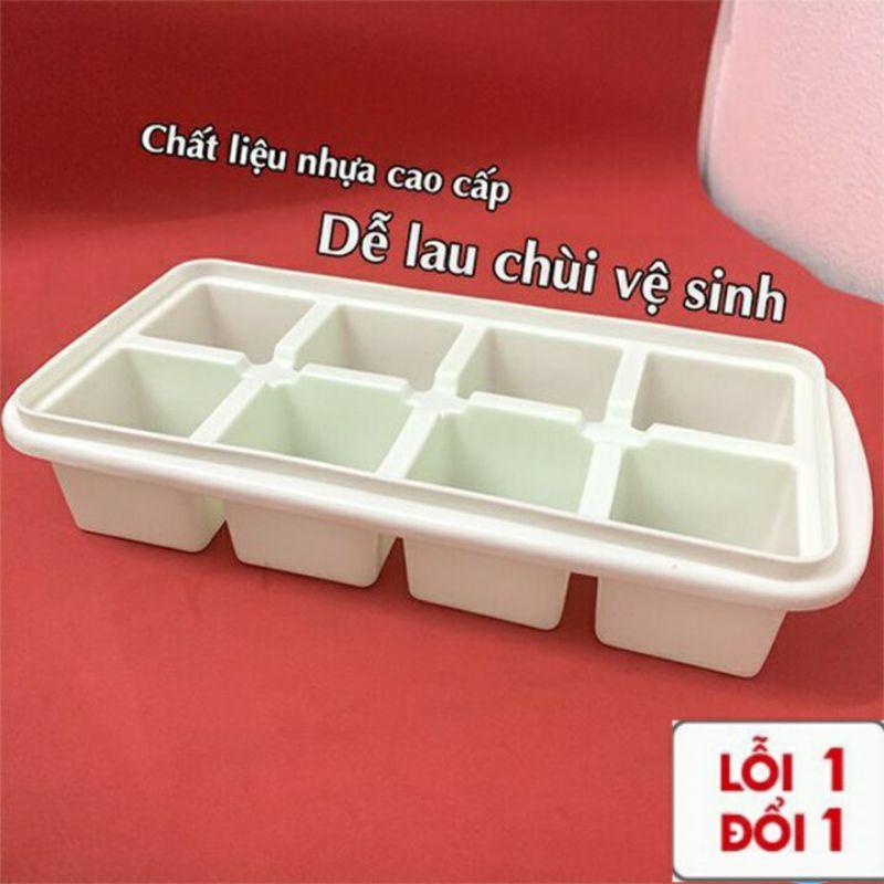 Khay đá có nắp 8 viên nhựa Việt Nhật