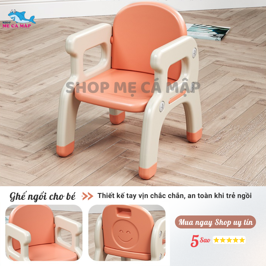 Bộ bàn học cho bé 2 in 1 , Nhựa nguyên sinh cao cấp dày dặn chắc chắn