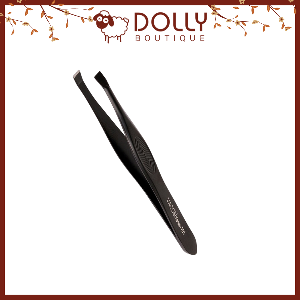 Nhíp Đầu Bằng Vacosi Flat Tweezers - T01