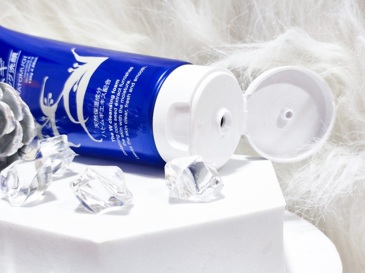 Sữa Rửa Mặt Tạo Bọt Tẩy Trang Da Shci Hatomugi The W Cleansing Foam