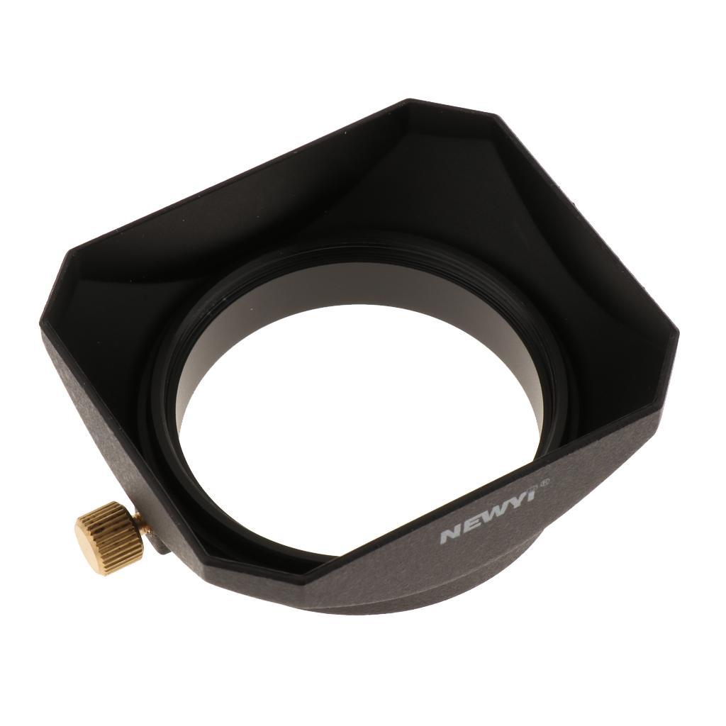2x 49mm Lens Hood Square for DSLR Mirrorless Camera Protector Accessory Kit